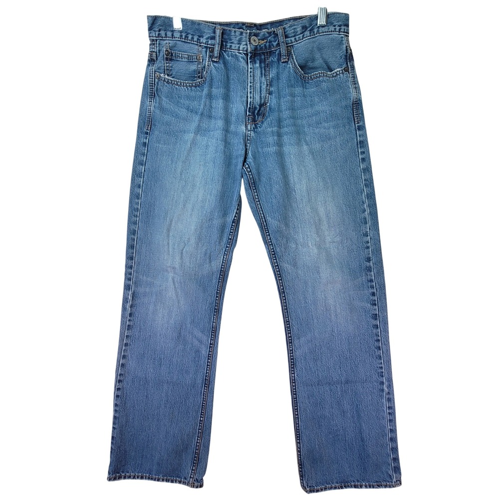 American Eagle Bootcut Jeans Mens 31x30.5 Blue Good Distressed Cotton Cowboy